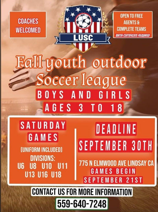 LUSC Fall Outdoor League 2024 (Registration deadline: September 30th)